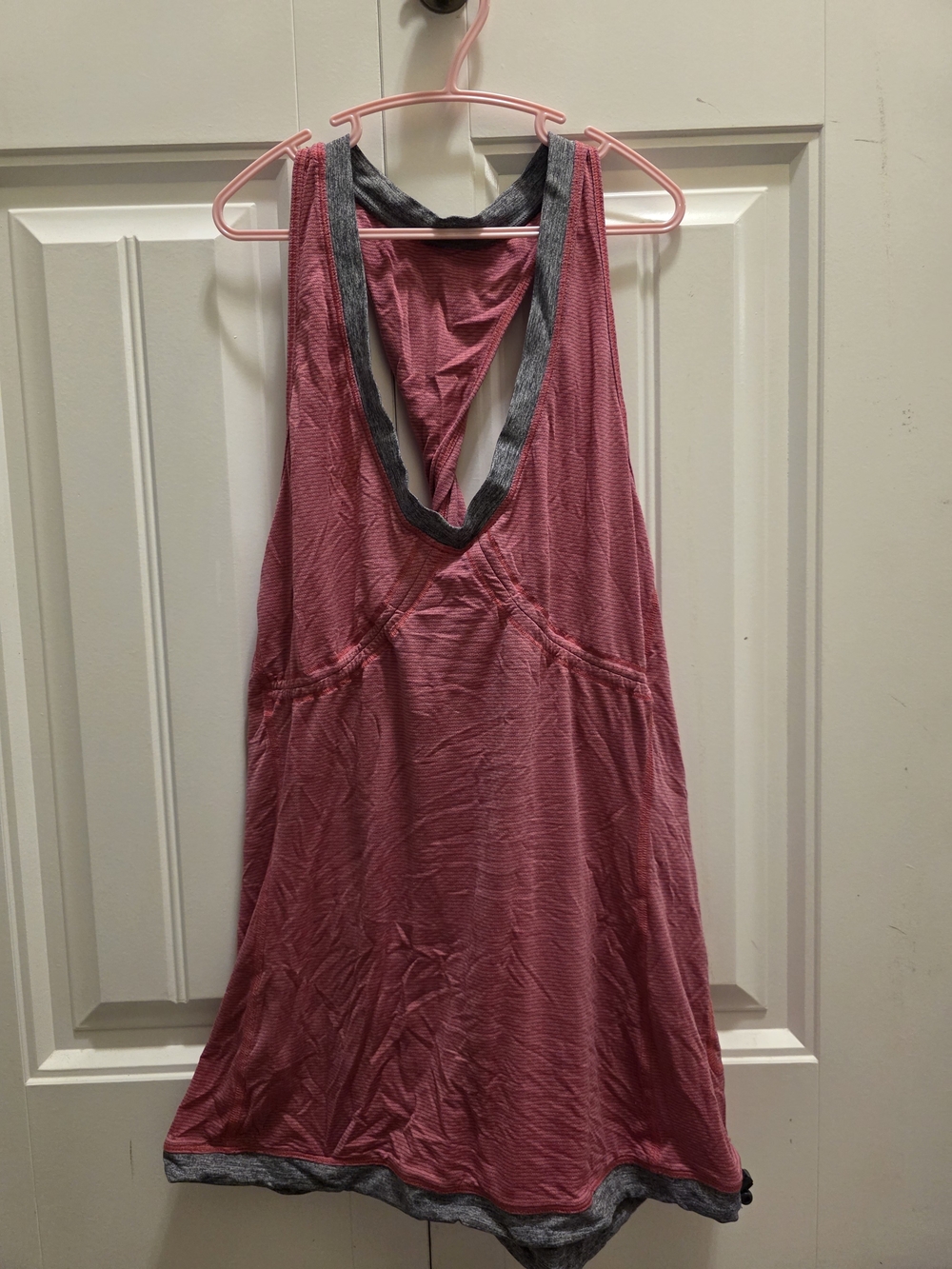Lululemon Racerback Tank with Gray Trim